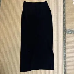 coca リブニット タイトスカート ブラック