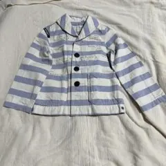 denim dungaree 110cm ボーダージャケット　カバーオール