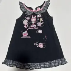 美品　メゾピアノ　ベリエちゃん　90サイズ　レトロ　ワンピース