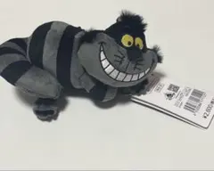 チェシャ猫 ぬいぐるみキーホルダー・キーチェーン 蓄光 ブラック