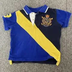 Ralph Lauren ポロシャツ 18M ネイビー イエロー