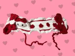 【ハンドメイド】うさぎのあみぐるみ ヘッドドレス 人間用 編み物