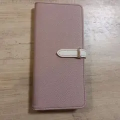 手帳型スマホケース ピンク カードポケット付き