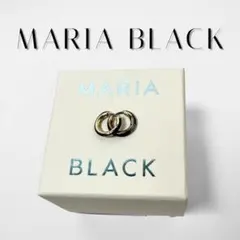 MARIA BLACK ピアス 両耳用　ブラック ゴールドのサムネイル