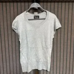 NUMBER (N)INE グレー Vネックニット ナンバーナイン