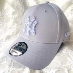 ニューエラ キャップ ラインストーン キラキラ9FORTY オーロラ グレー