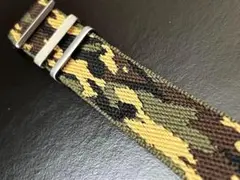 ジャガード カモフラージュNATO シングルパスストラップ　22mm