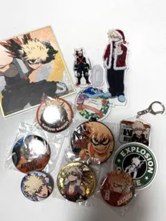 ヒロアカ　 爆豪勝己 バッジ・キーホルダー・色紙　アクスタ　まとめ売り！