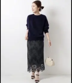 レーススカート ロングスカート