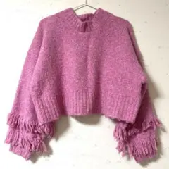 フリンジ ニット