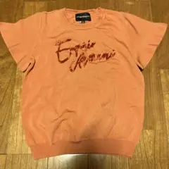 EMPORIO ARMANI オレンジ 半袖ニッ　130cm