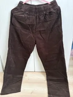 GU ブラウン コーデュロイ パンツ S