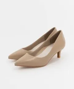 【新品】RANDA ポインテッドトゥベーシックパンプス ベージュ 5cmヒール