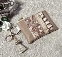 m*♪様 インド刺繍リボン ちいさなポーチ