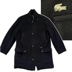 LACOSTE ウールジャケット ミドル丈 ブラック メンズ 52のサムネイル