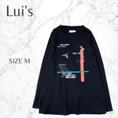 ルイス フロントプリント ゆったり デイリー 大人カジュアル ラフ M 薄手