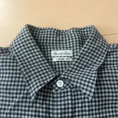 steven alan レーヨンギンガムレギュラーカラーシャツ ルーズ サイズSのサムネイル