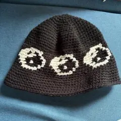 クラッシャーハット　バケットハット　ニットバケハ　クロシェハット