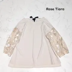 大きいサイズ 42⭐ Rose Tiara フラワーレーススリーブ ブラウスのサムネイル