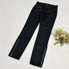 【ユニクロ】UNIQLO スキニーデニムパンツ ブラック S