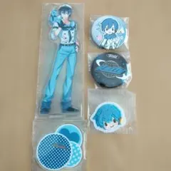初音ミク×RODY H賞　アクリルスタンド　缶バッチKAITO　おまけ付き６点