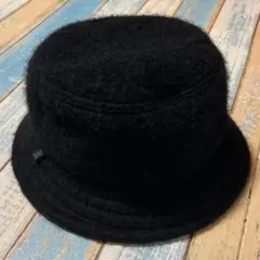 CA4LA カシラ HK STAND HAT ウール モヘア シャギーハット 黒