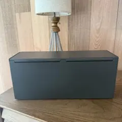 無印良品 スチールタップ収納箱フラップ式　ブラック