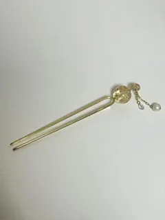 桜柄 かんざし 髪飾り ゴールド