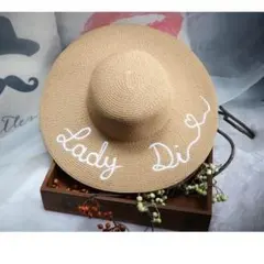 刺繍入り女優帽