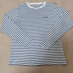 mont-bell 長袖Tシャツ 160 青と白ストライプ