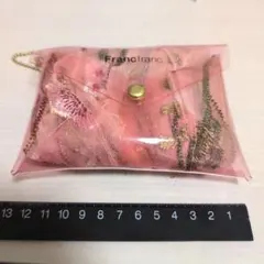 Francfranc ピンク刺繍エコバッグ