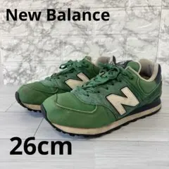 ニューバランス 574 ML574 PCG グリーン 26cm