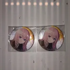 プロジェクトセカイ グリッター缶バッジ49B 巡音ルカ 2点