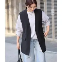 【2025SS】ジャーナルスタンダード アイアスストレッチベスト 黒 完売品