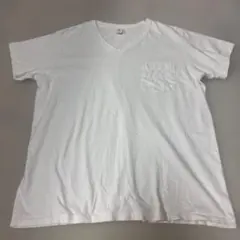 【USA製】Velva Sheen ベルバシーン Vネック ポケットTシャツ 白