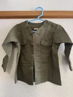 【新品未使用品】petit main オリーブ色ジャケット 80(SS)