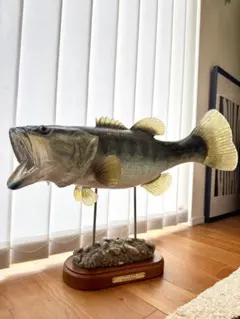 ハンドメイド 62cmブラックバス フィギュア レプリカ ルアー釣り 魚