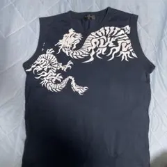 ドラゴンプリントメンズタンクトップ ネイビー