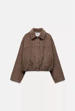 【ZARA】コーディロイジャケット ブラウン