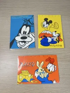 レトロ　ディズニー キャラクターカード 3枚セット