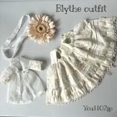 レースのワンピースとローブのセット☆ブライスアウトフィット