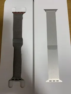 純正Apple Watch ステンレス ミラネーゼループ 42MM