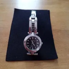 Citizen wicca　アナログ腕時計 シルバー/ブラック　ソーラーテック