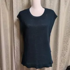 レディースニットベスト グリーン サイズM