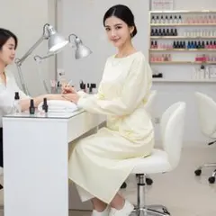 日本製 軽量・撥水加工 プロフェッショナル エプロンガウン クリーム