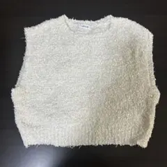 LEPHIM ノースリーブセーター アイボリー Fサイズ