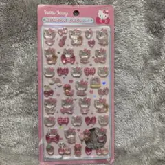 正規品 ハローキティB ピンク 第一弾 ボンボンドロップシール