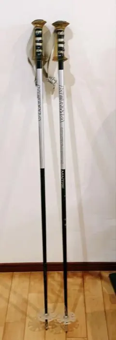 KERMA マティエ スキー杖 シルバー/ブラック