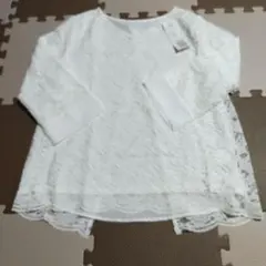 COMME CA ISM ホワイトレーストップス