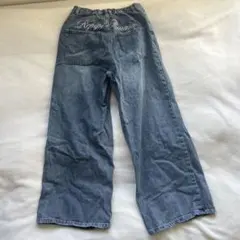 Repipi Armario 刺繍入りデニムワイドパンツ